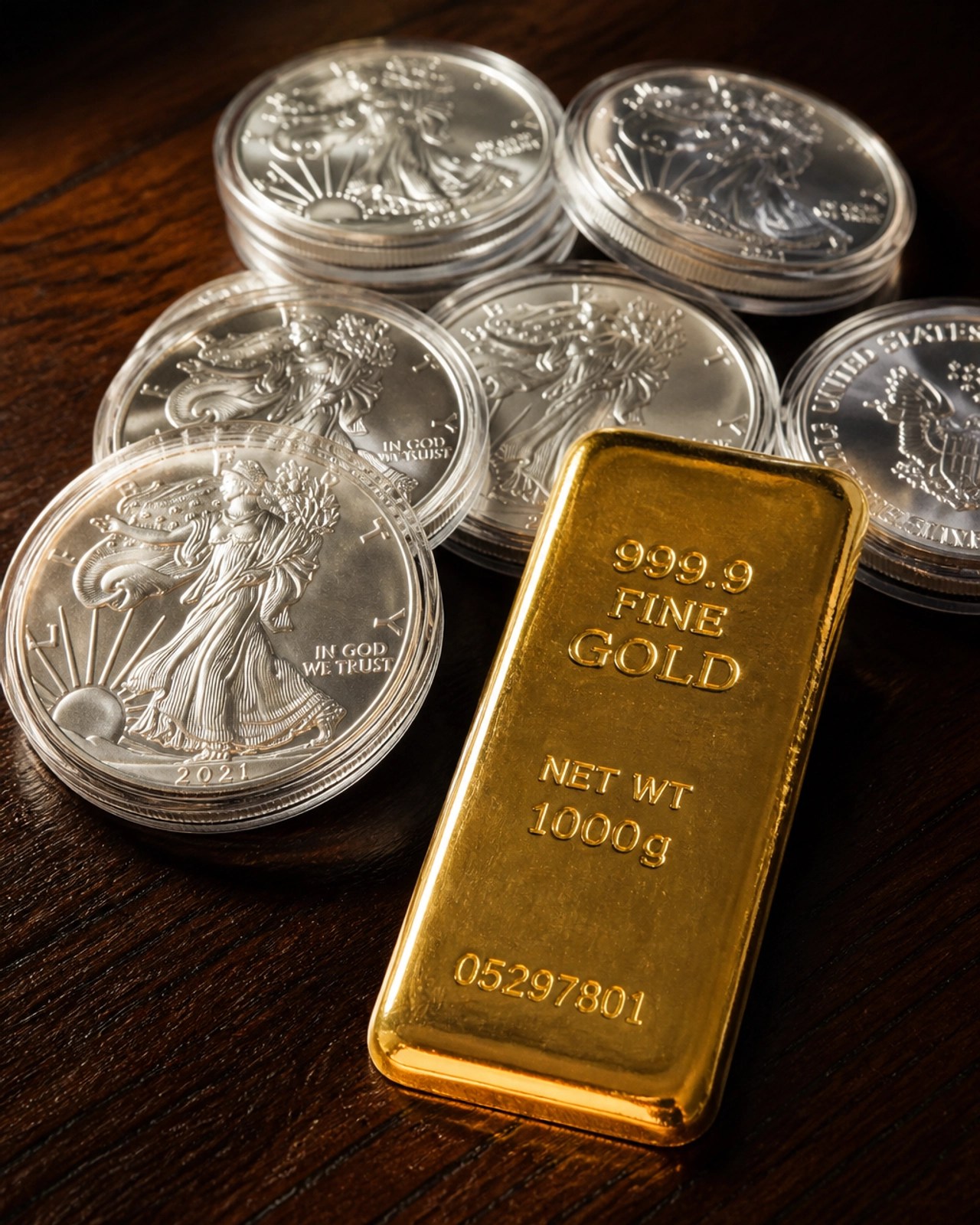 Precious metals silver and gold assets