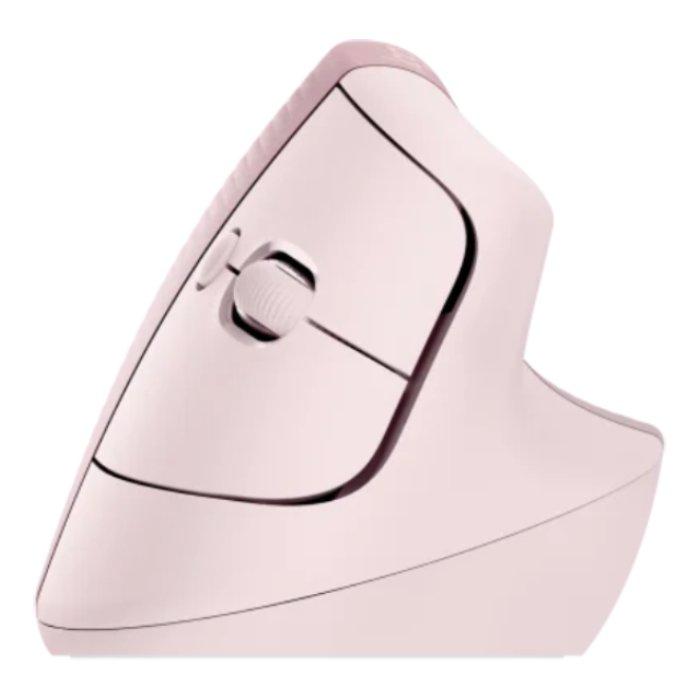 Logitech Lift Bluetooth Vertical Ergonomic Mouse Rose Xcite