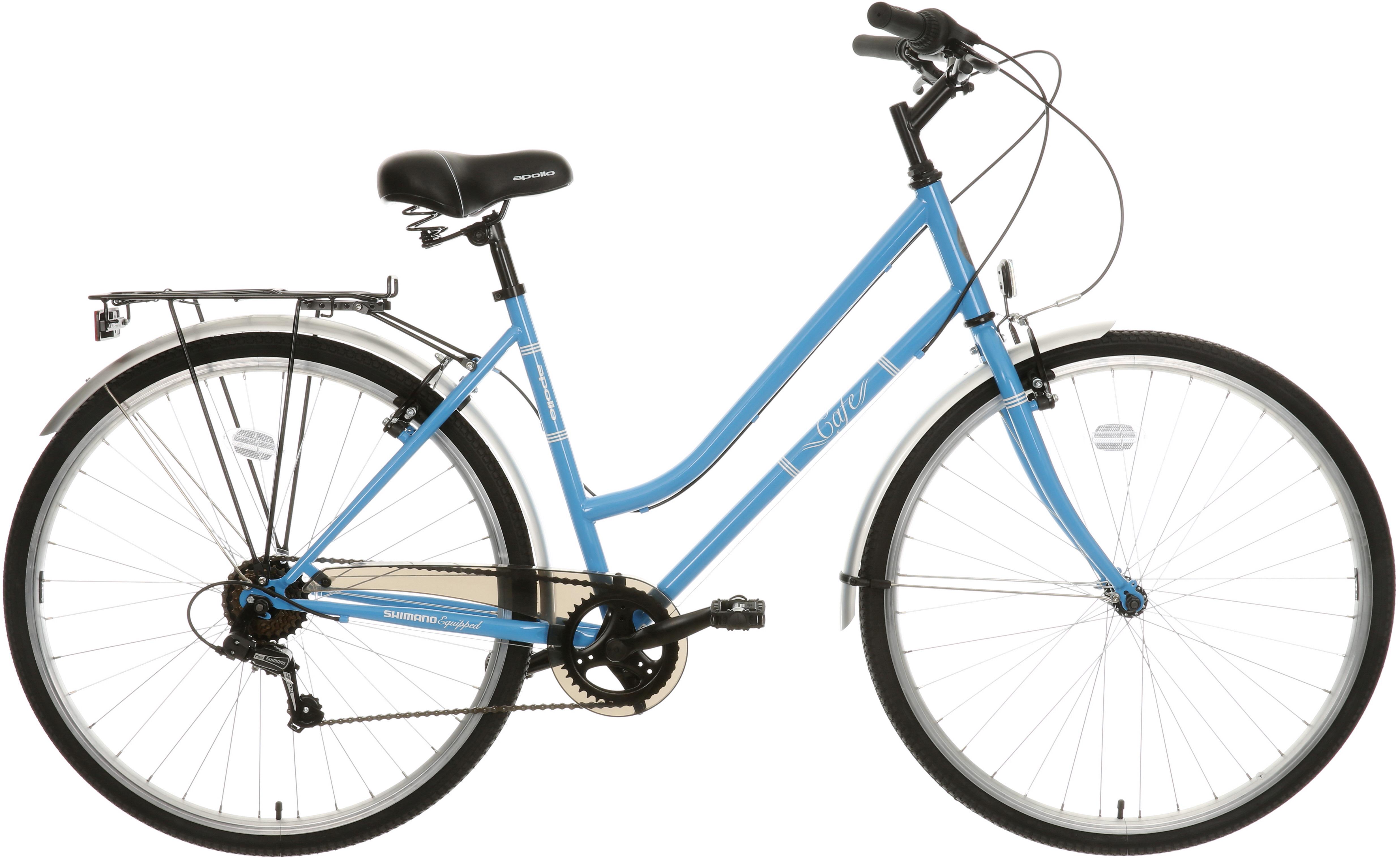 apollo cafe womens hybrid bike - 16 19 frames halfords uk on women's city bike uk