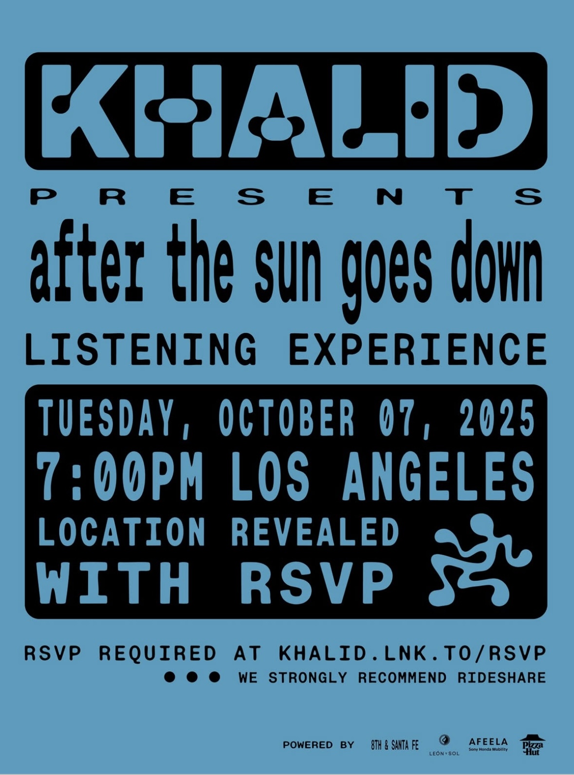 Khalid presents 'after the sun goes down' Listening Experience