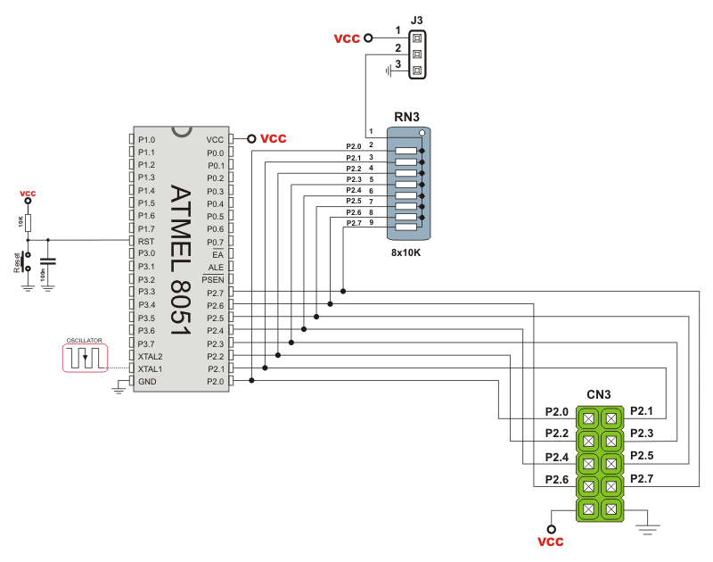 Easy8051a Development System Mikroelektronika