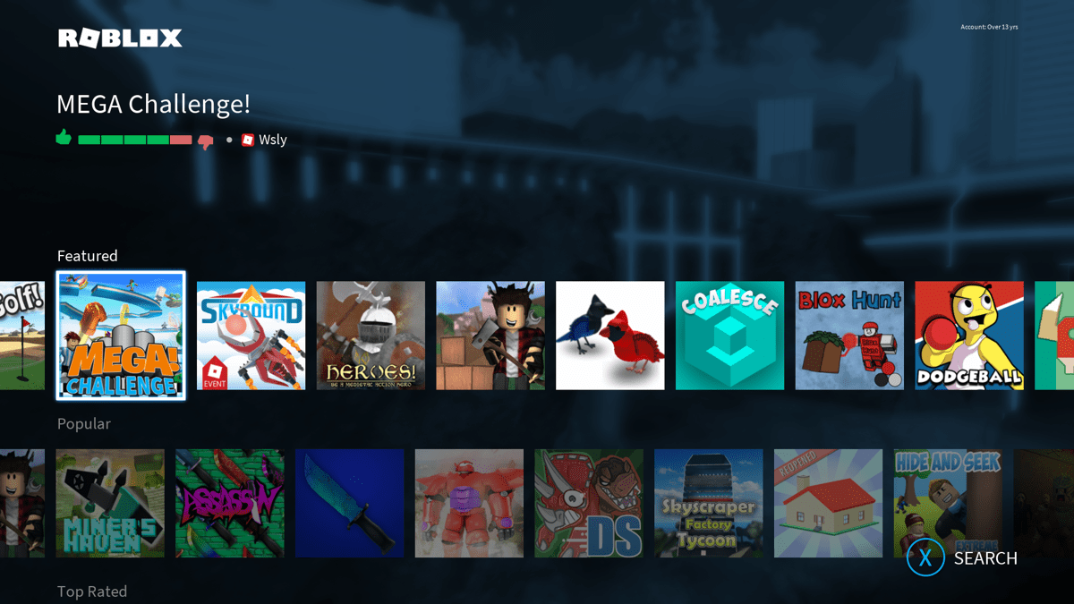 Screenshot Of Roblox Xbox One 2005 MobyGames 4886494 Roblox Xbox One Game Selection 