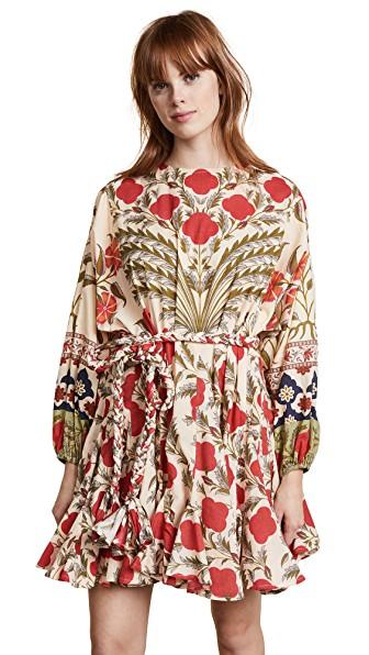 rhode ella dress in red flower modesens on rhode ella dress red