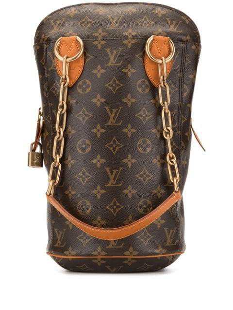 Pre Owned Louis Vuitton Baby Punching Tote Bag In Brown Modesens