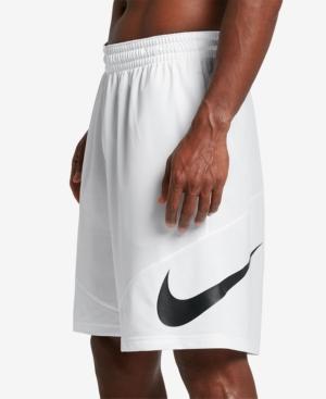Nike men's 9" hbr dri-fit basketball shorts in white