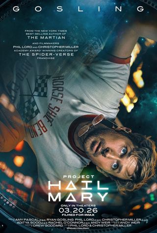Un astronauta en una camiseta al revés en un póster