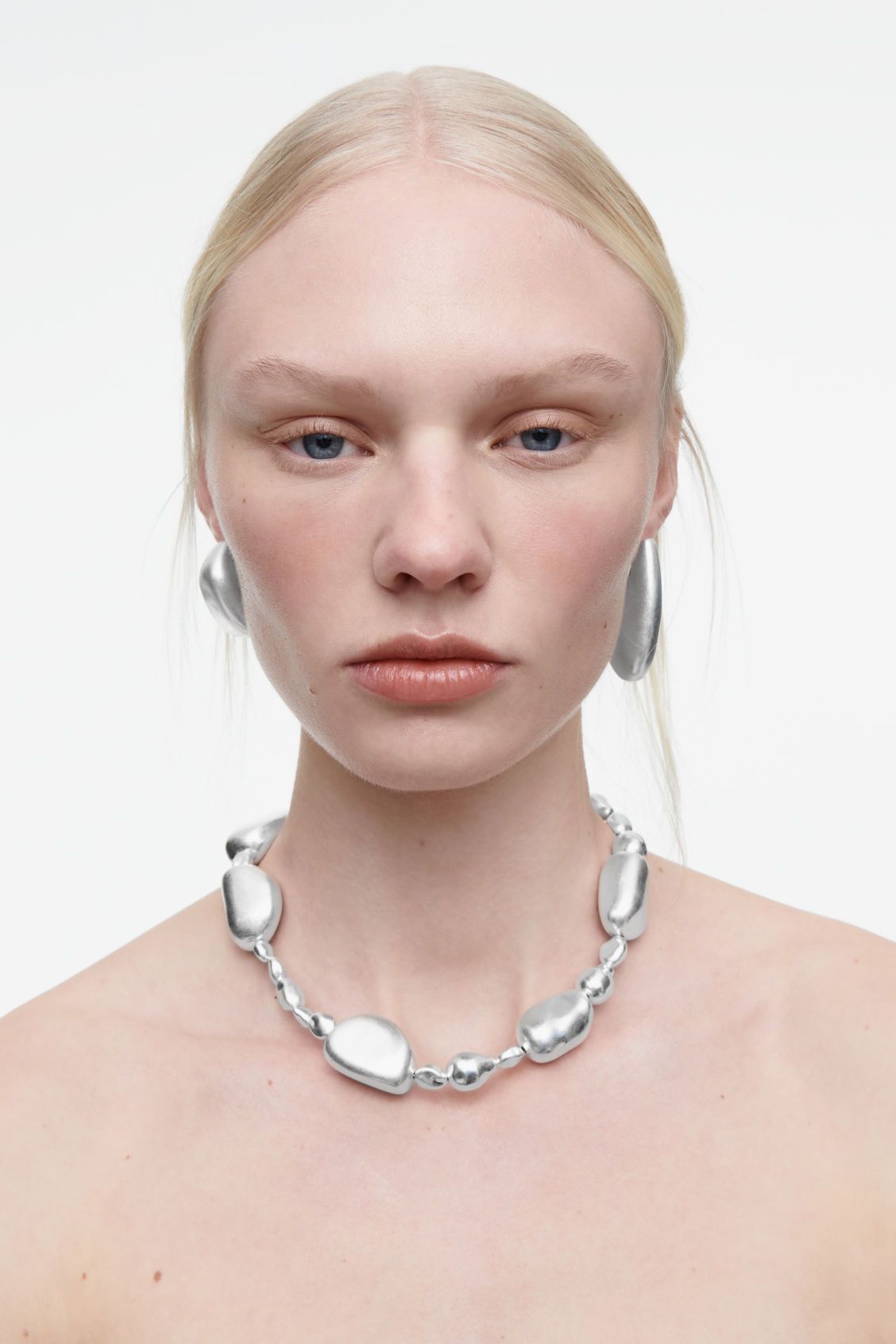 Beaded Pebble Necklace