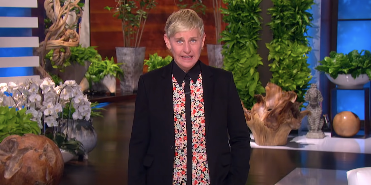 We need to look at someone else who looks different than us and believes in something that we don't believe in and still accept them and still let them h. Ellen Degeneres Talk Show Is Facing Big Ratings Problems After Backlash Cinemablend