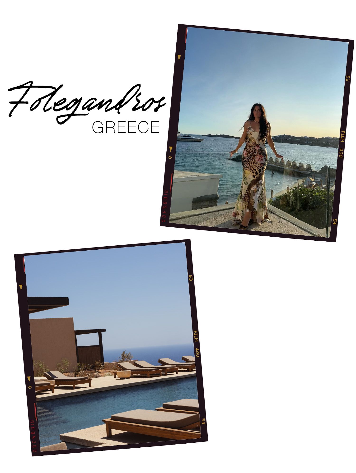Tara Gonzalez in Folegandros, Greece.