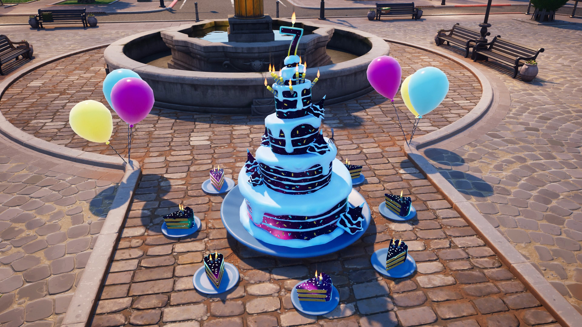 Fortnite Birthday Cakes Where To Find Them And Eat Slices GamesRadar 