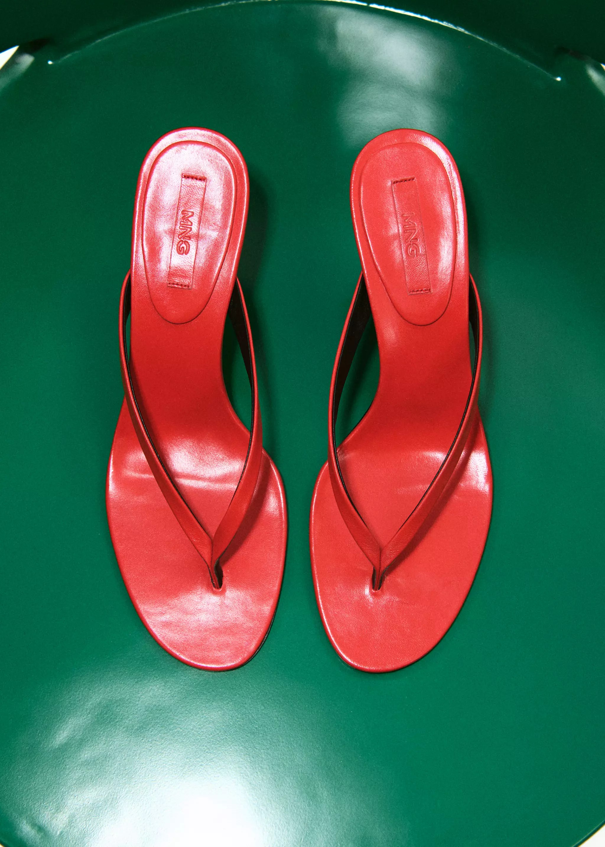 Funnel-Heel Leather Sandal - Women | Mango Usa