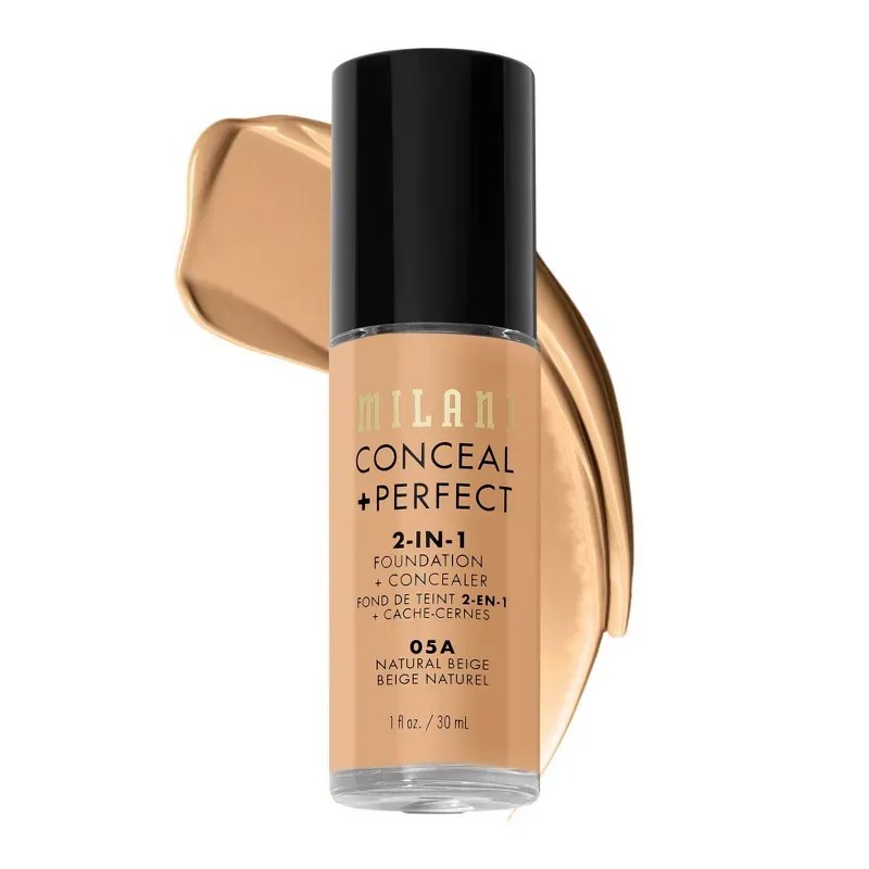 Milani Conceal + Perfect 2-In-1 Foundation + Concealer - 05a Natural Beige - 1 Fl Oz