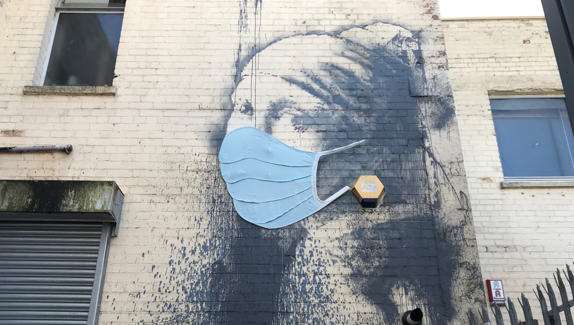 Banksy Face Mask Art - Did Banksy Just Add A Face Mask To One Of His Murals Creative Bloq