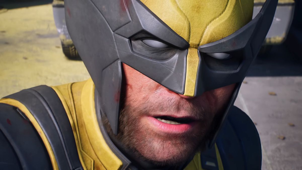 A closeup of Wolverine in Marvel’s Wolverine.