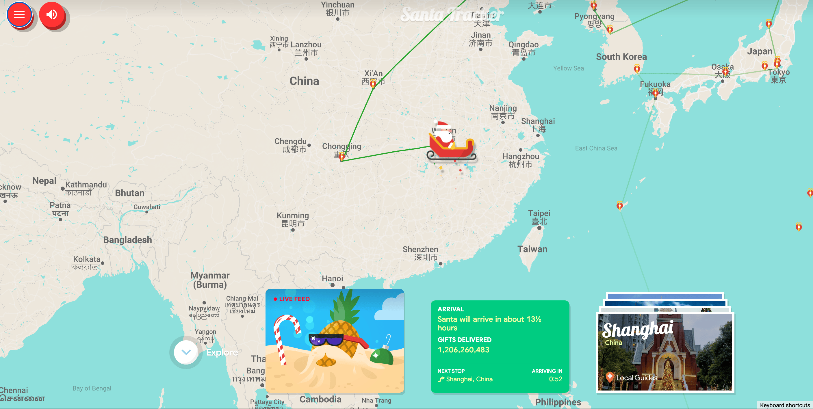 Santa Map 