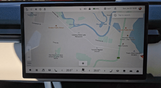The navigation screen of the Zeekr X