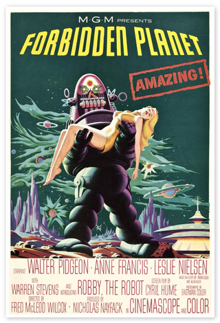 Cartel de la película Planeta Prohibido
