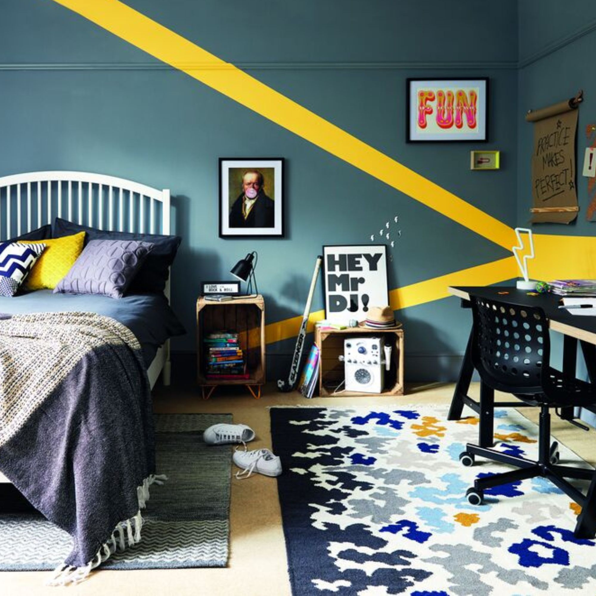Boys room paint schemes inspiring for modern design