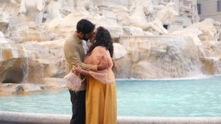 Marouane Zotti and Michelle Buteau kissing in Survival of the Thickest Season 2.