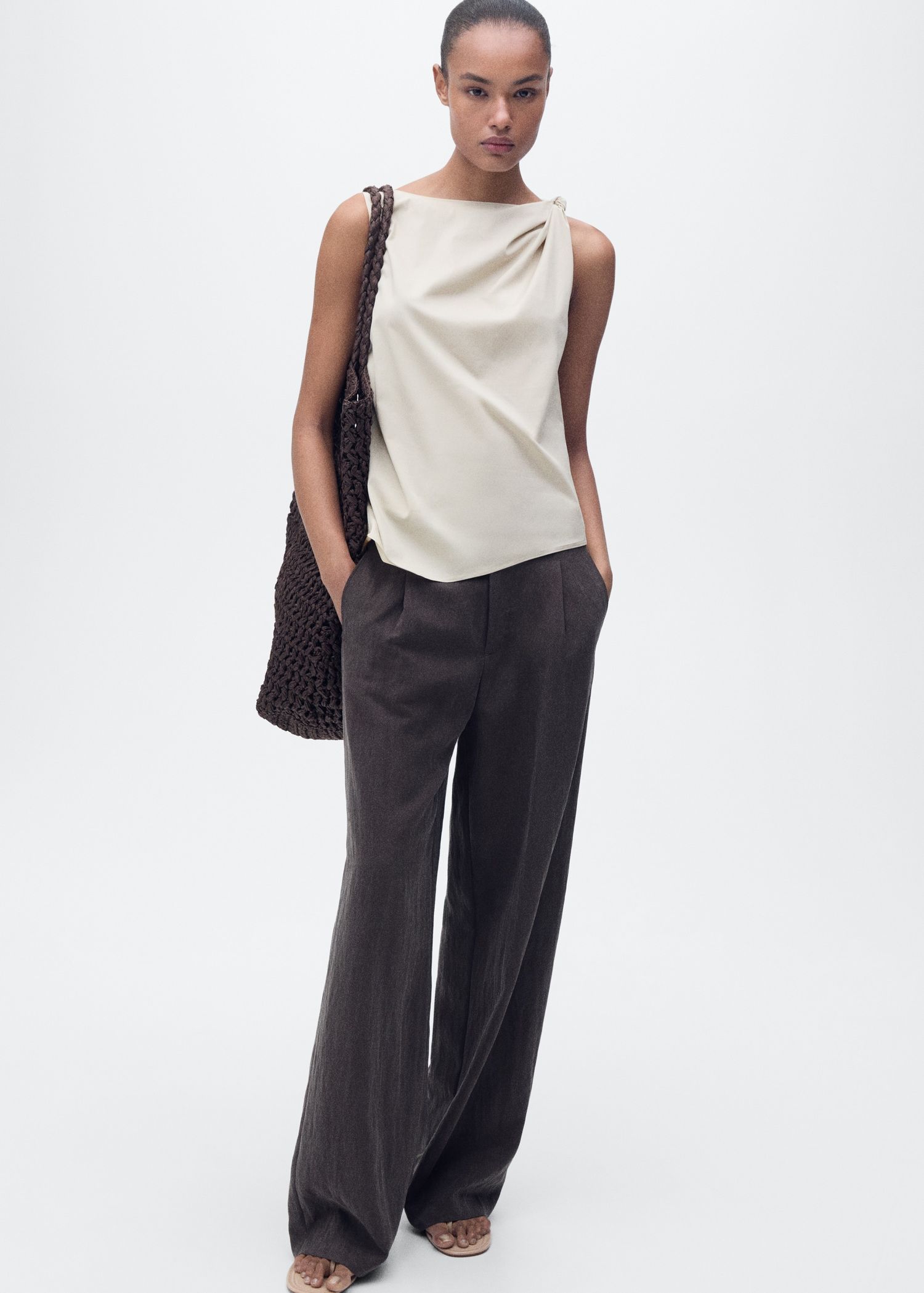 MANGO, Knotted-Hem Cotton Top - Women | Mango Usa