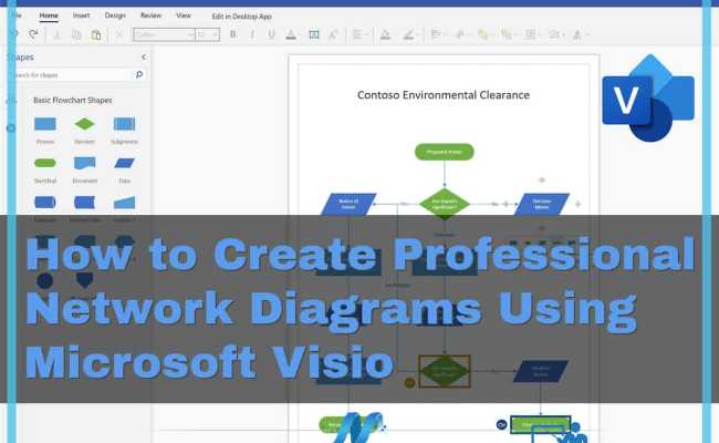 Create Professional Network Diagrams With Visio
