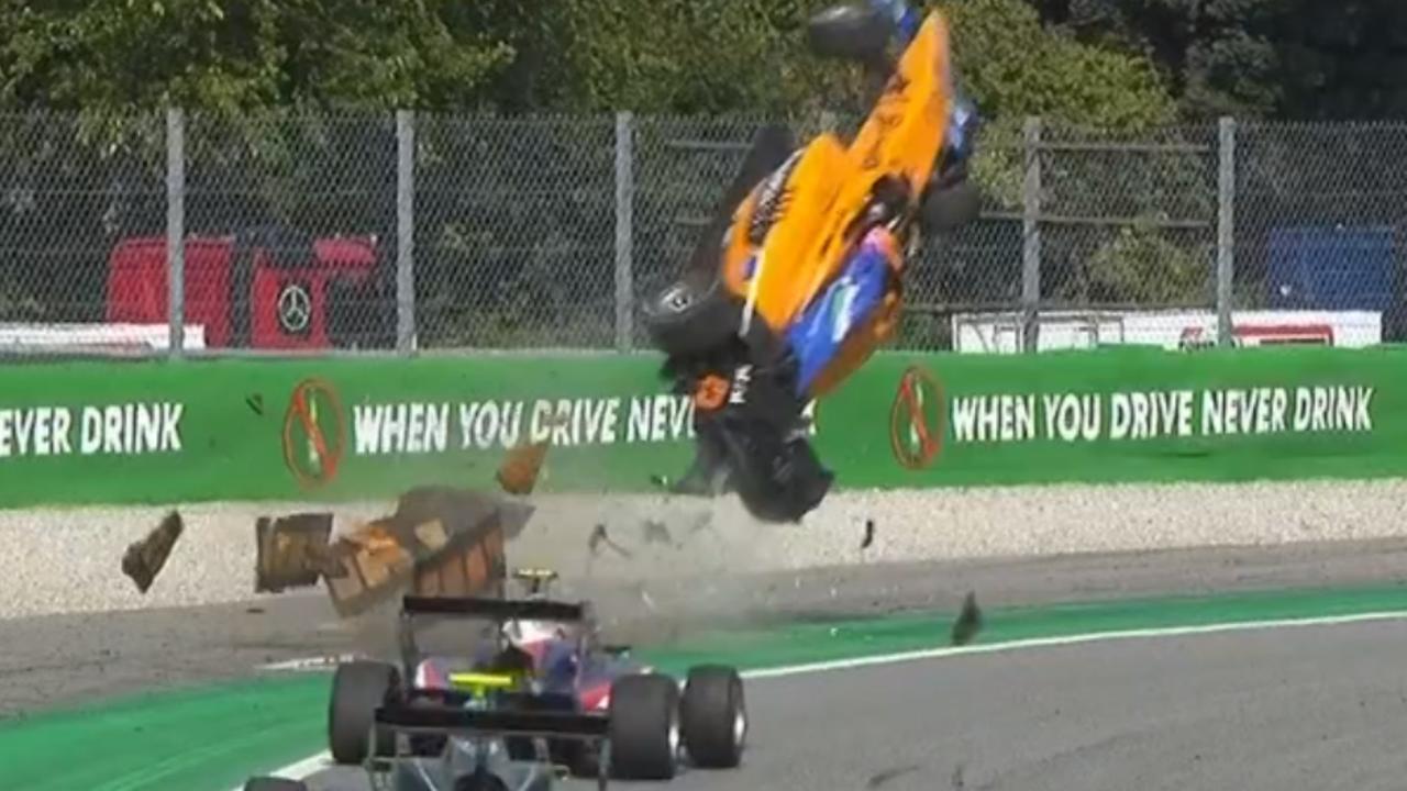 Alex Peroni Crash Video F3 Crash Monza Italian Gp F1 News