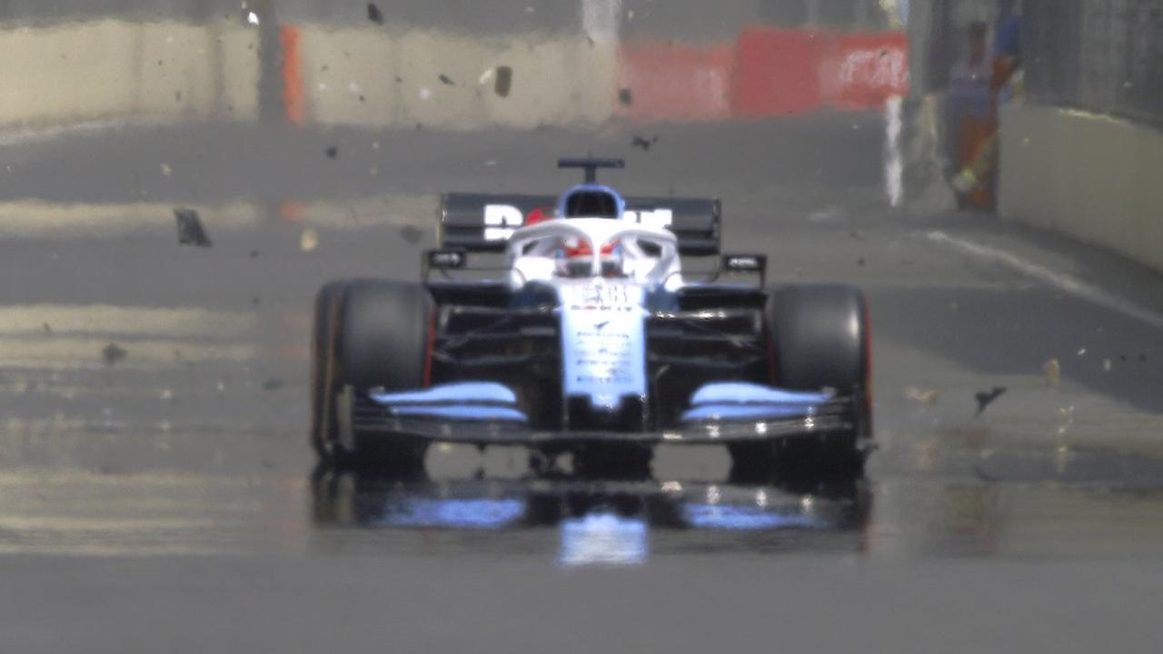 F1 2019 Azerbaijan Grand Prix George Russell Manhole
