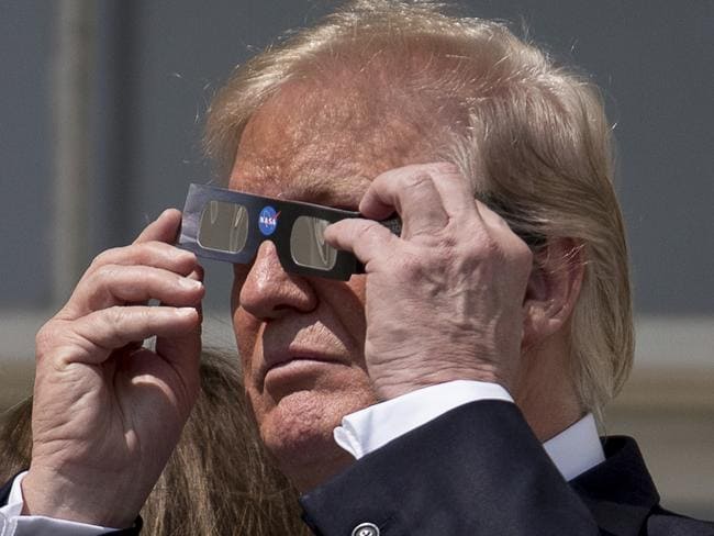 Solar eclipse glasses must be worn at all times during an annular or partial solar eclipse to avoid the threat of blindness. Solar eclipse 2017: Donald Trump mocked for staring at