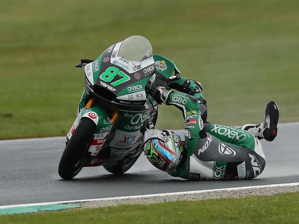 Motogp Phillip Island Remy Gardner Crash In Practice Moto2