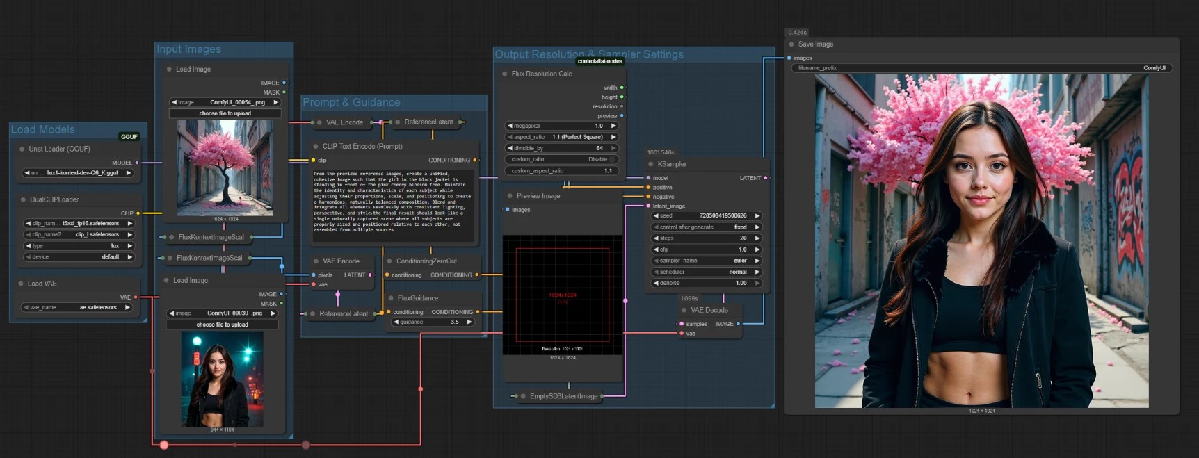 Multi Image Flux Kontext Dev Workflows In Comfyui Next Diffusion - Premium Sunset Wallpaper Gallery - HD