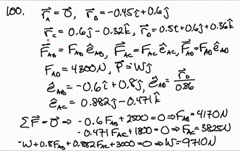 Problem Y C D A Container Of Weight W 1165 N Is Supported O Ppt Video Online Download Determine the weight W of the container knowing that the tension in cable AD is 43 kN.