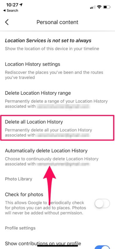 Use guest mode to sign in privately. How To Turn Off Delete Google Location History On Iphone Ipad Osxdaily