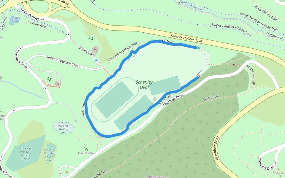 Schenley Oval In Walking Map Dppnh 3 