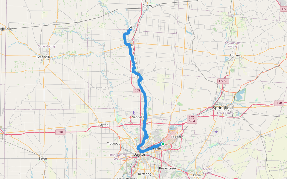 Buckeye Trail Troy In Ohio Walking Map Osm 9433668 