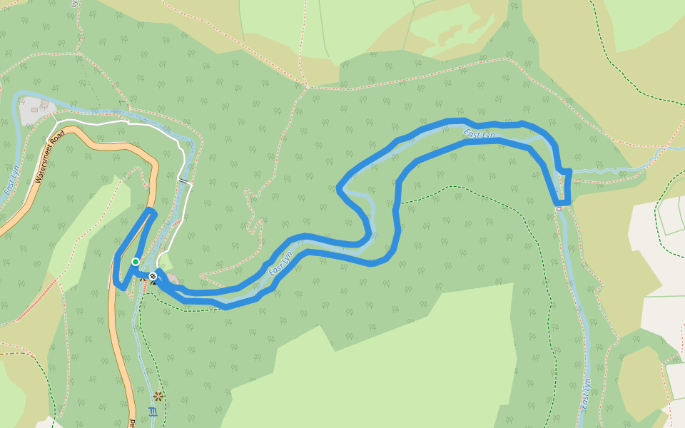 Watersmeet To Ash Bridge Circular Walk Walking Map Osm 9774048 