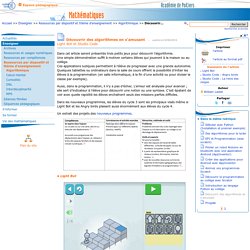 Il repose sur une approche ludique de l'algorithmique et propose à ses. DIVERS OUTILS HETEROCLITES | Pearltrees