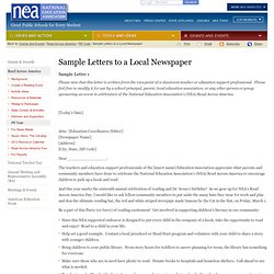 Write A Letter To Editor Of A Local Newspaper