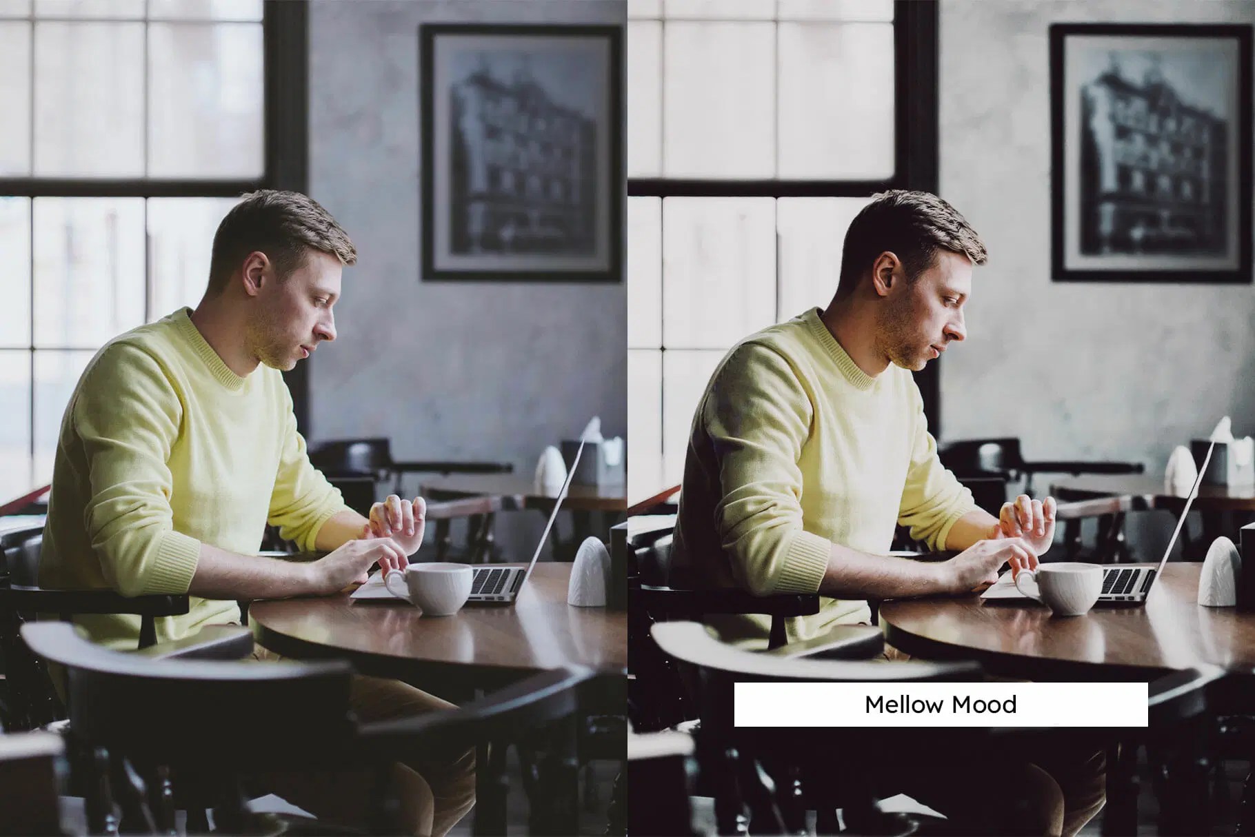 Cafe Edit Photoshop Lightroom - Artistic Retina Gradient Arts | Free Download