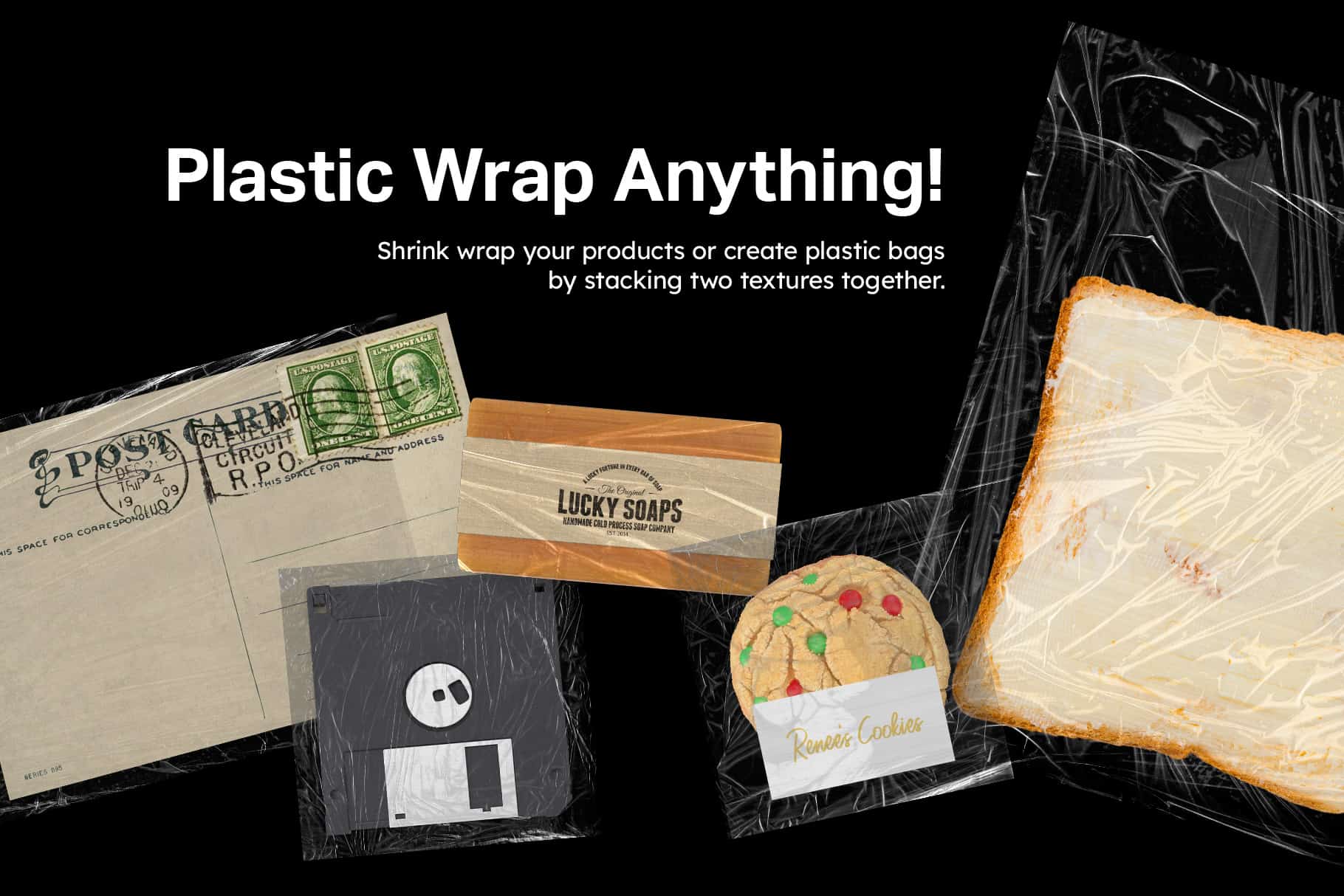 3 Plastic Wrap Texture Photoshop Tutorials - Premium Abstract Background Gallery - Mobile