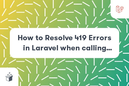 Php How To Debug 419 Error On Loginpage In Laravel Not Using Ajax - Premium Minimal Photo Gallery - Mobile