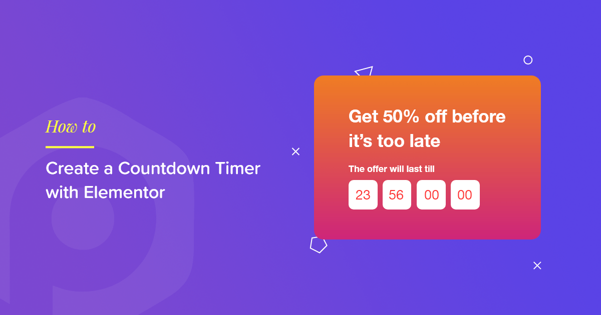 Stock or sales count will bring a feeling of . How To Create A Countdown Timer With Elementor Powerpack For Elementor