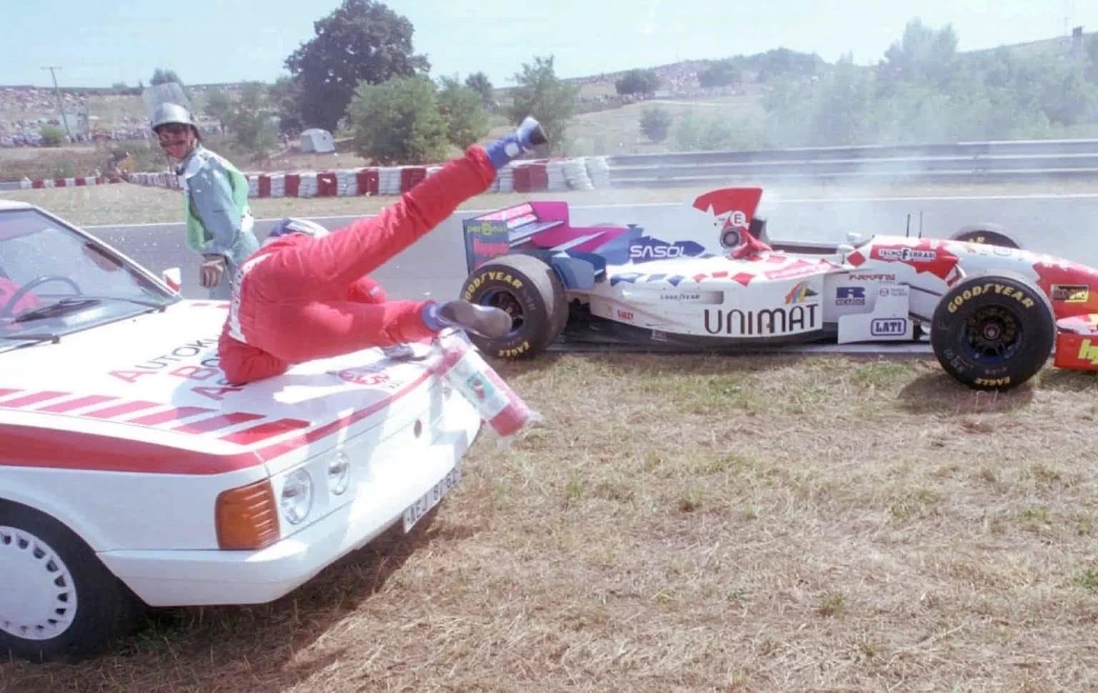 F1's Most Bizarre Moment: Taki Inoue Hit by Medical Car Twice in 1995! (2026)