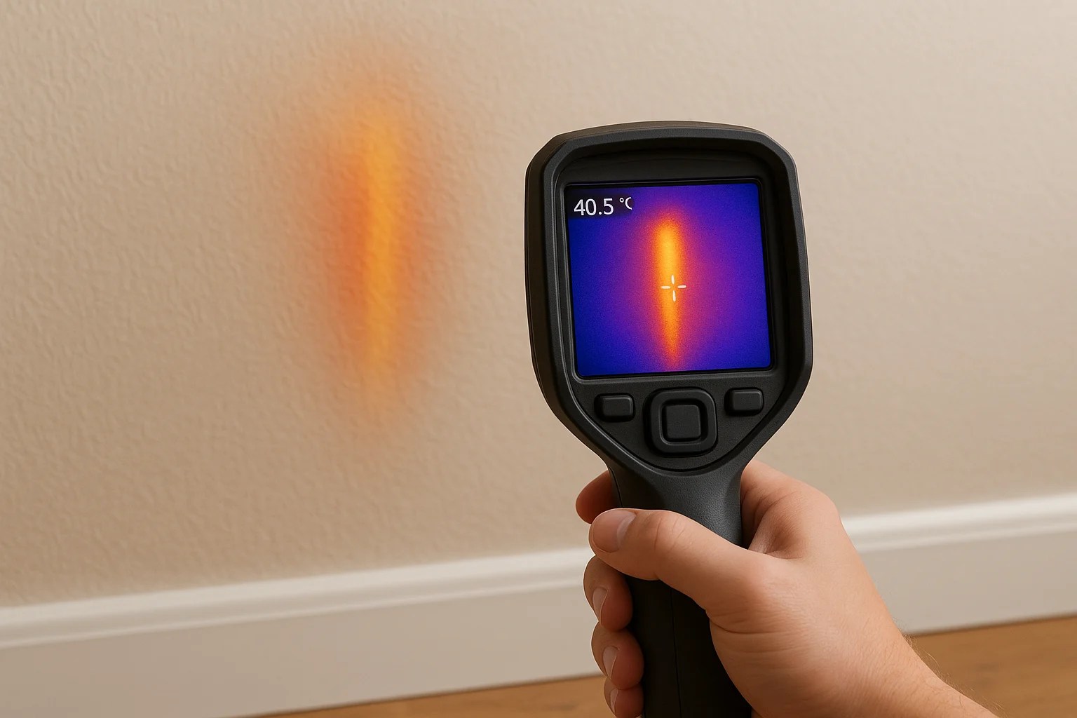Surface temperature patterns from hidden objects