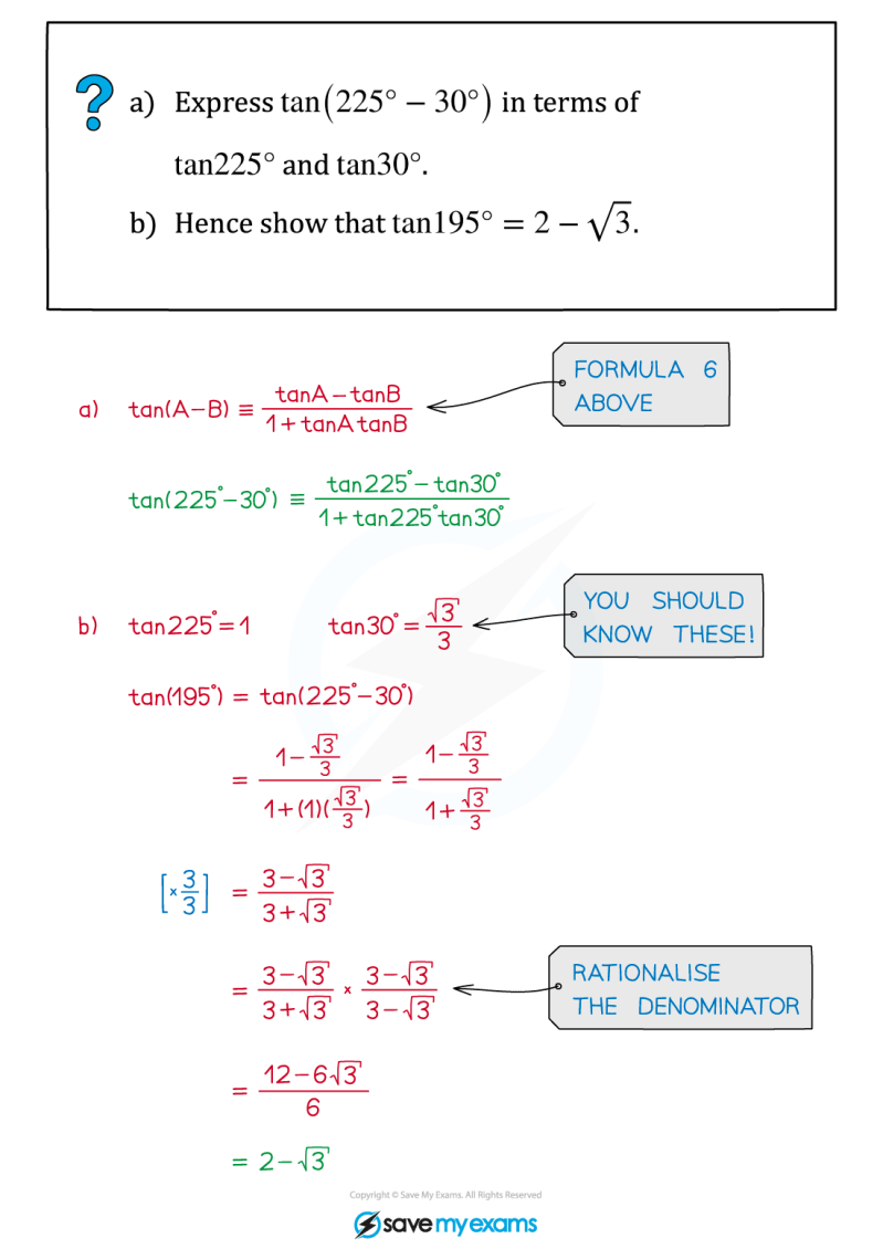 Compound Angle Formulae Examples A Level Maths Revision Notes - Colorful Pattern Collection - 4K Quality