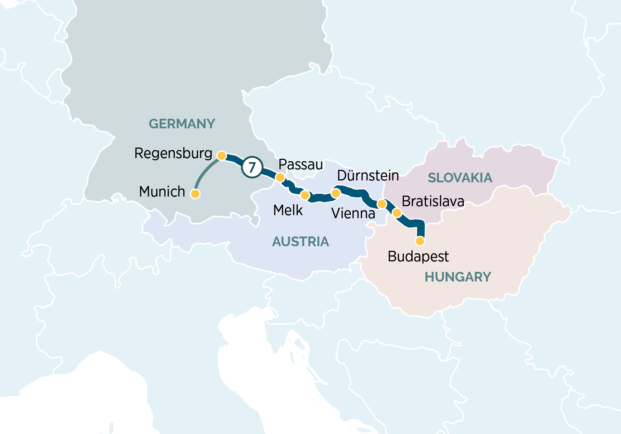 Danube River On World Map ECER EWNB 2026 