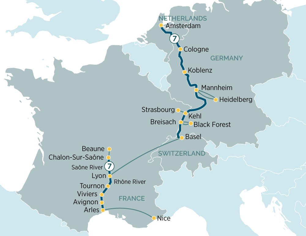Rhone River Map Location EWAR 2019 