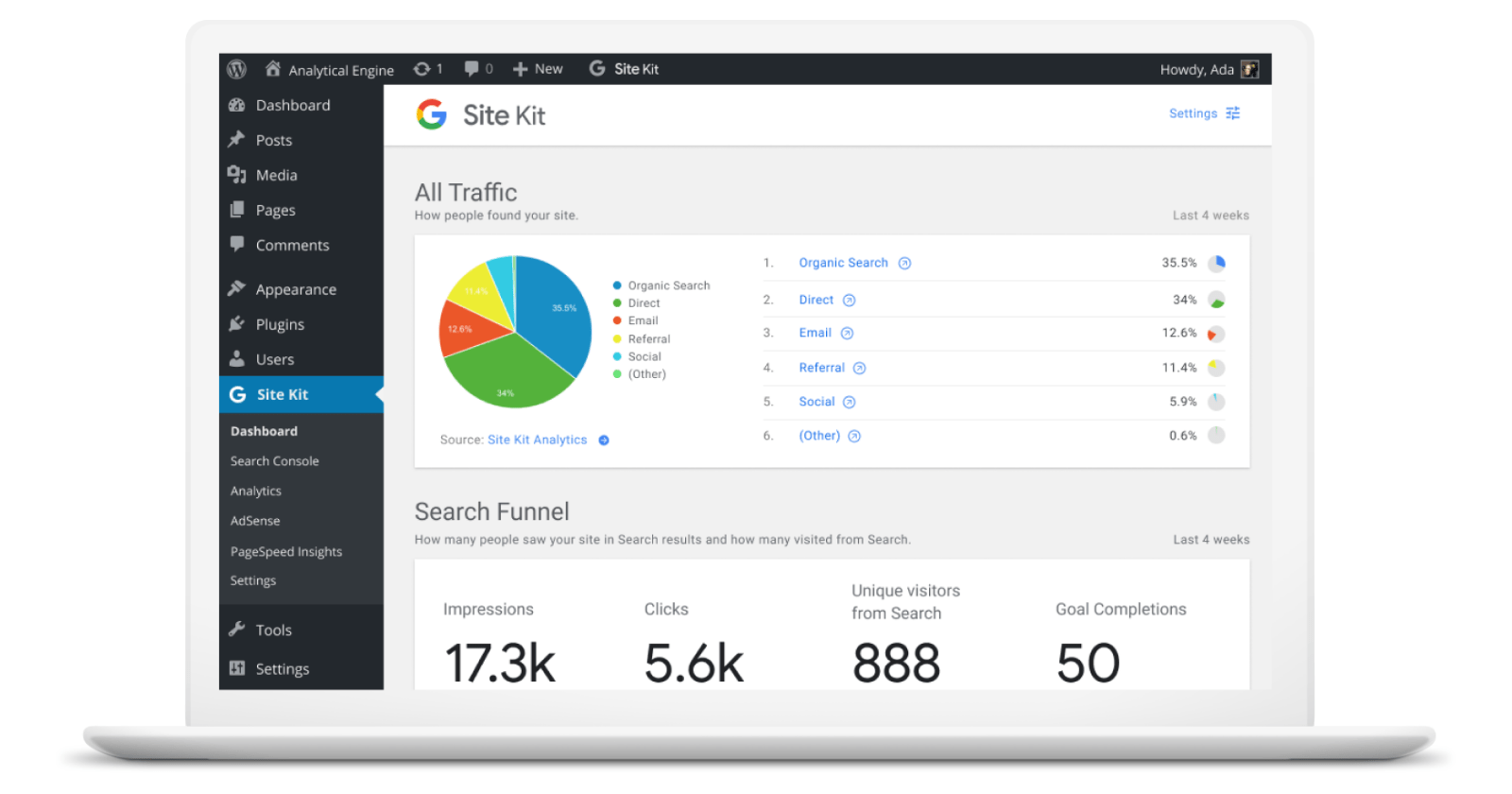 Properly setup google analytics + see reports in wordpress (used by 1 million . Google Introduces Wordpress Plugin With Integrated Analytics Search Console More