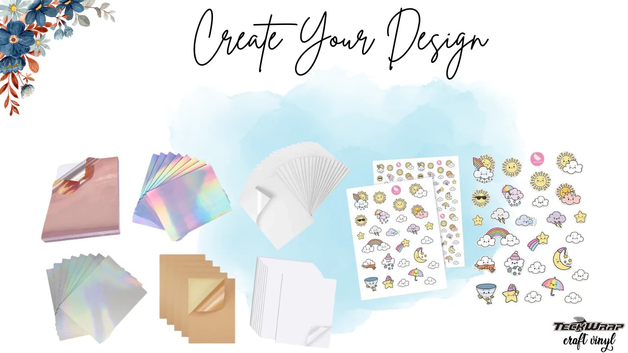 How to use printable vinyl sticker paper?