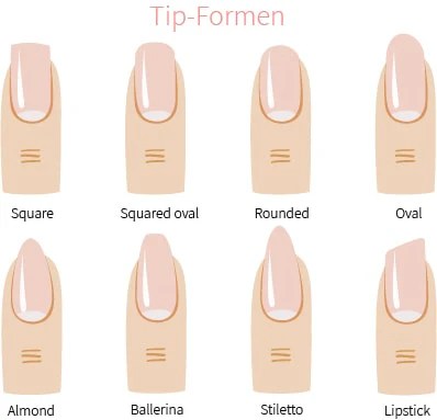 photo Kurz Babyboomer Nägel Ballerina tip oder modellierschablone