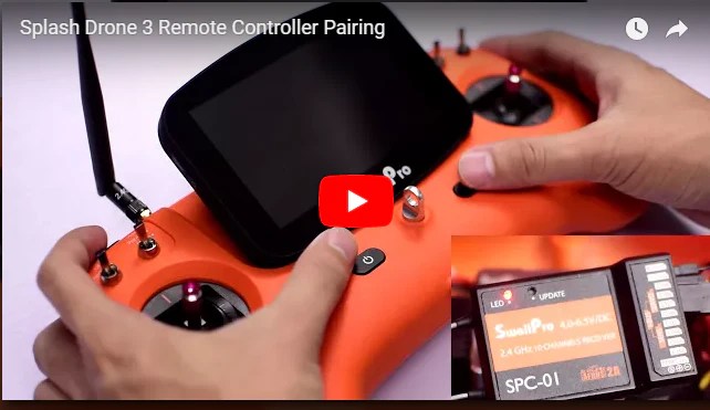 Swellpro Tutorial Video On Remote Controller Pairing Of Splash Drone 3